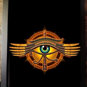 Mystical Eye of Horus Art Print In A Frame 8x10